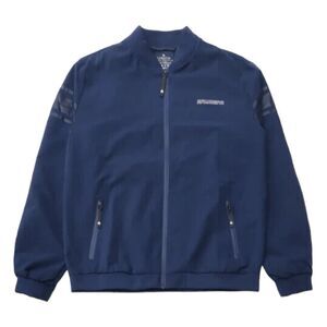Rawgear Reflective Line Bomber Jacket Navy Blue Lightweight Long Sleeve L
